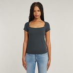 G-STAR Outlet Sweet Heart Slim Top Grey