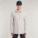 G-STAR Outlet Camiseta Half Zip Tweeter Blanco