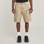 G-STAR Outlet Rovic Zip Relaxed Shorts Beige