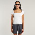 G-STAR Outlet Sweet Heart Slim Top White