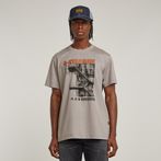 G-STAR Outlet Stairs Graphic Loose T-Shirt Grey