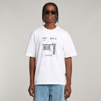 G-STAR Outlet Shipping Graphic Boxy T-Shirt White