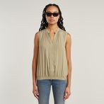 G-STAR Outlet Stand Up Collar Top Beige