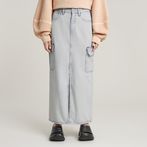 G-STAR Outlet Viktoria Long Cargo Skirt Light blue