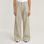 G-STAR Outlet Pantalones Fluid Wide Leg Beige