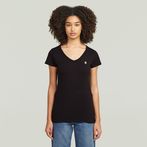 G-STAR Outlet Slim V-Neck Top 2-Pack Black