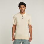 G-STAR Outlet Polo Knitted Blanco