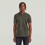G-STAR Outlet Dunda Overdyed Slim Polo Badge Grey