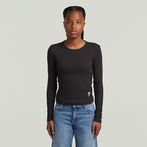 G-STAR Outlet Girls T-Shirt Slim Crop Black