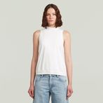 G-STAR Outlet Tantk top Open Back Knit Blanco