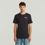 G-STAR Outlet Camiseta Old Skool Slim Negro