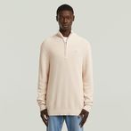 G-STAR Outlet Suéter de punto Half Zip Blanco