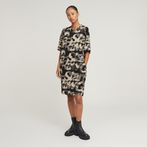 G-STAR Outlet Vestido Sprayed Letters Loose Multi color