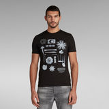 G-STAR Outlet Object Raw. Slim T-Shirt Black