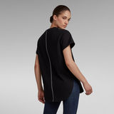 G-STAR Outlet Long Slit Tee Black