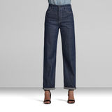 G-STAR Outlet Tedie Ultra High Long Straight Jeans C Dark blue