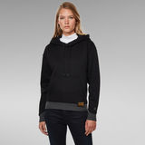 G-STAR Outlet Premium Core Hooded Sweater Black