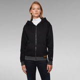 G-STAR Outlet Premium Core Zip Through Hoodie Black