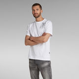G-STAR Outlet Multi Object Graphic T-Shirt White