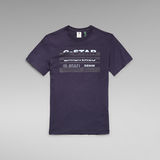 G-STAR Outlet Originals Stripe Logo T-Shirt Dark blue