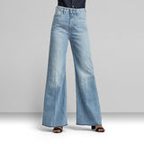 G-STAR Outlet Deck Ultra High Wide Leg Jeans Light blue
