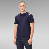 G-STAR Outlet Shoulder Tape Reflective Logo T-Shirt Dark blue