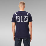 G-STAR Outlet Shoulder Tape Reflective Logo T-Shirt Dark blue