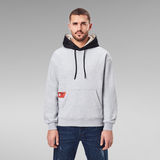 G-STAR Outlet Contrast Hooded Sweater Grey