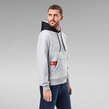 G-STAR Outlet Contrast Hooded Sweater Grey