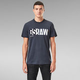 G-STAR Outlet GS RAW Denim Logo T-Shirt Medium blue