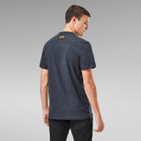 G-STAR Outlet GS RAW Denim Logo T-Shirt Medium blue