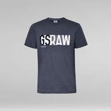 G-STAR Outlet GS RAW Denim Logo T-Shirt Medium blue