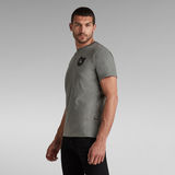 G-STAR Outlet Licence Graphic T-Shirt Grey
