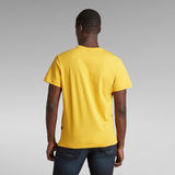 G-STAR Outlet Flock Hamburger Logo T-Shirt Yellow