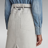G-STAR Outlet Lintell Midi Skirt Beige