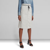 G-STAR Outlet Lintell Midi Skirt Beige