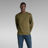 G-STAR Outlet Back Tape Oversized T-Shirt Green