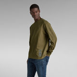 G-STAR Outlet Back Tape Oversized T-Shirt Green