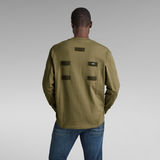 G-STAR Outlet Back Tape Oversized T-Shirt Green