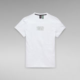 G-STAR Outlet Chest Text Graphic T-Shirt White