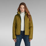 G-STAR Outlet Meefic Vertical Quilted Jacket Brown