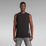G-STAR Outlet Graphic Stitch Detail Tank Top Black