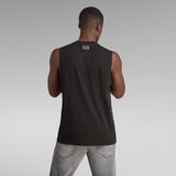 G-STAR Outlet Graphic Stitch Detail Tank Top Black