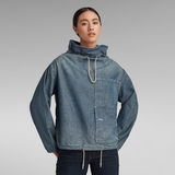 G-STAR Outlet Long Sleeve Mock Neck Shirt Medium blue