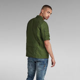 G-STAR Outlet Utility Poplin Cropped Shirt Green