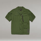 G-STAR Outlet Utility Poplin Cropped Shirt Green