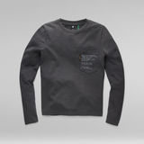 G-STAR Outlet Text Pocket Loose Top Grey