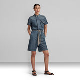 G-STAR Outlet Mono corto Short Sleeve Utility Azul intermedio