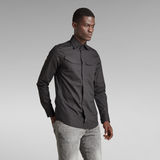 G-STAR Outlet Slant pocket slim shirt Black