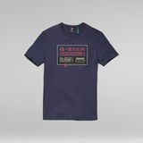 G-STAR Outlet Color Block Originals Slim T-Shirt Medium blue